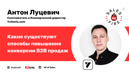 Способы повышения конверсии B2B продаж / Антон Луцевич